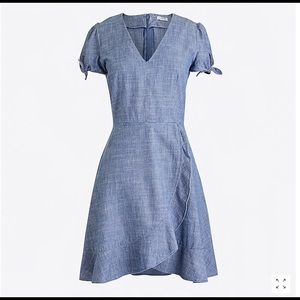 NWT JCREW CHAMBRAY WRAP DRESS